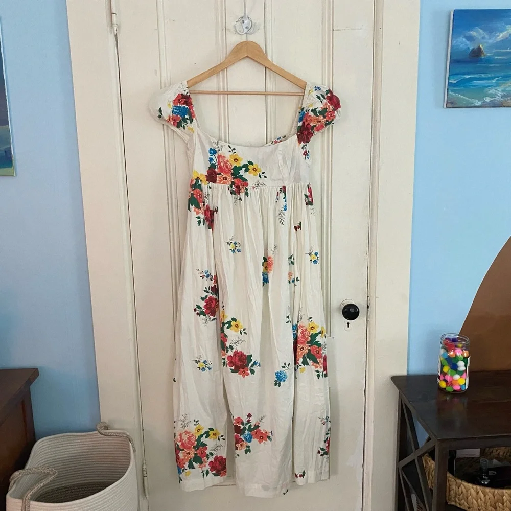 Free People | White Floral Dress - Picture 1 of 7